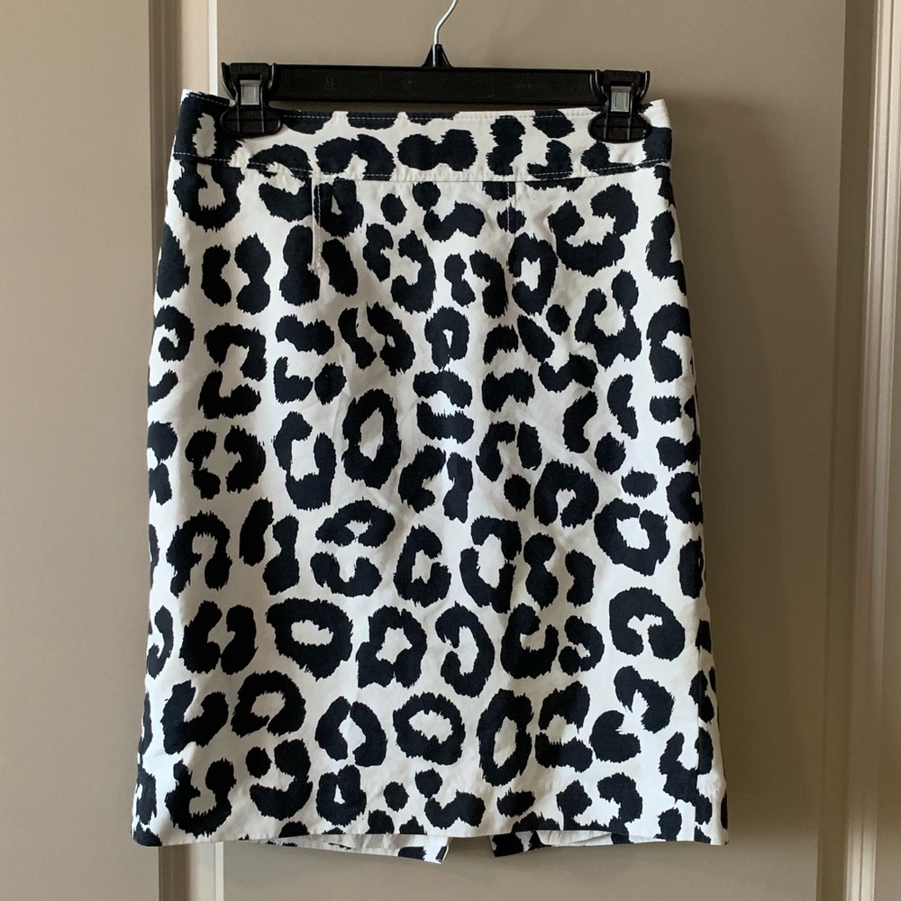 Loft Animal Print Pencil Skirt